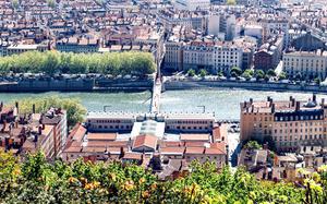 Vista a�rea de Lyon
