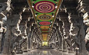 Interior del Templo Meenakshi