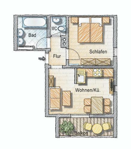 Apartamento Appartements Sursilva Im Haus Steiner