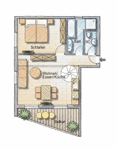 Apartamento Appartements Sursilva Im Haus Steiner