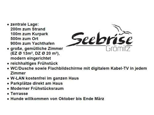 Hotel Seebrise Gr�mitz