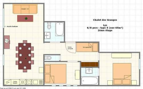 Apartamento R�sidence Chalet Des Granges