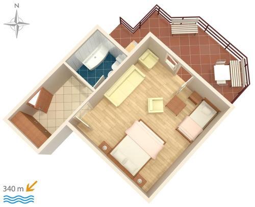 Apartments And Rooms With Parking Space Makarska - 6644