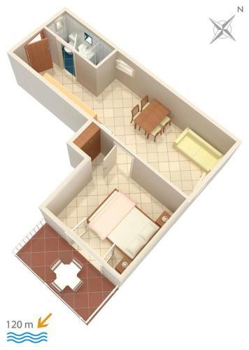 Apartment Baska Voda 300c