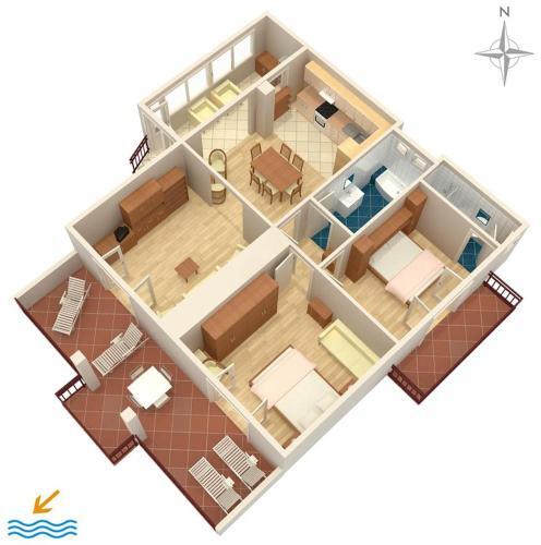 Apartment Podgora 2615e