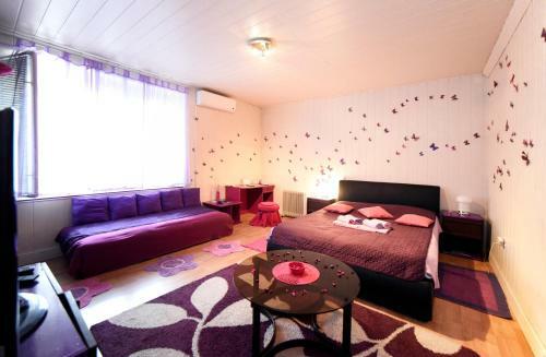 Apartment Orange Purple Blue