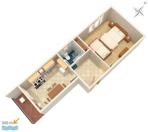 Apartment Vinisce 1165b
