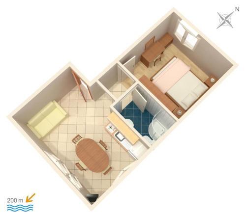 Apartment Orebic 4500a
