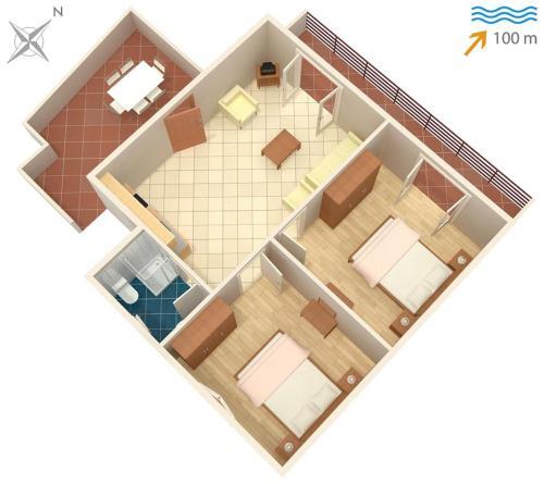 Apartment Arbanija 4320a