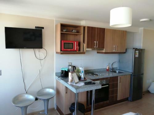 Apartamento Depto Estudio Centro Blanco 1811
