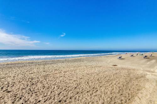 Seashore On The Sand Located Directly On Sand