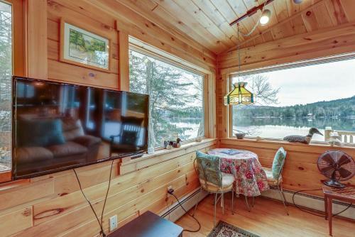 Two Story Adirondack Log Cabin