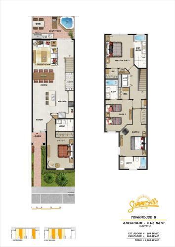 Summerville Resort Four Bedroom Townhome Sv110