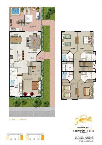 Summerville Resort Five Bedroom Townhome Sv107