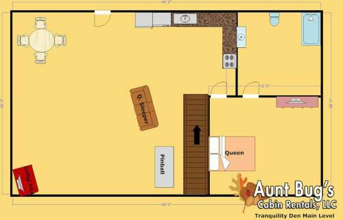 Tranquility Den 210 - Two Bedroom Cabin
