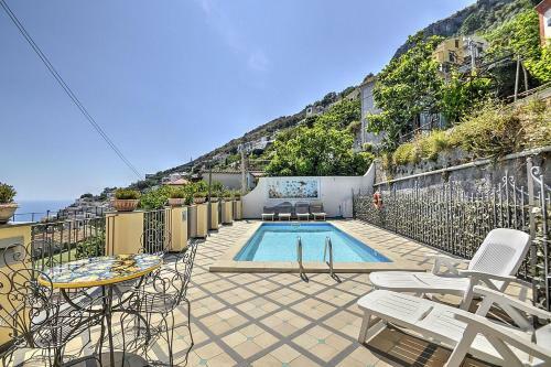 Praiano Villa Sleeps 6 Pool Air Con Wifi