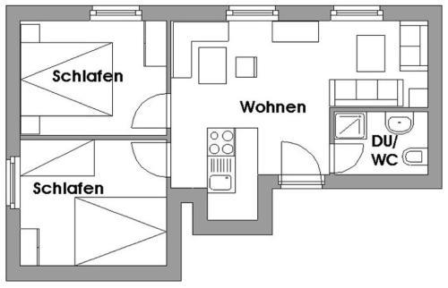 Apartamento Ferienwohnung Kiebitz I