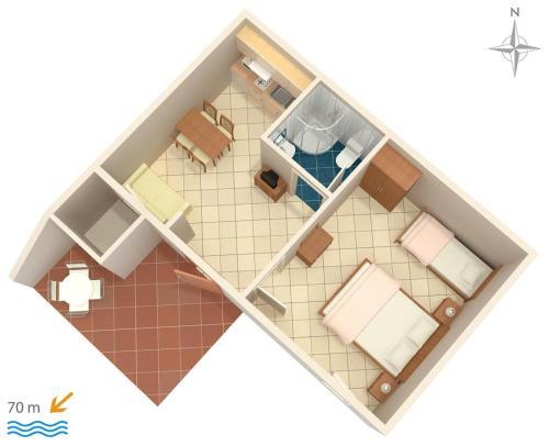 Apartment Baska Voda 6869c