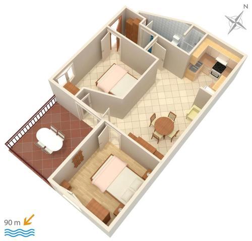 Apartments By The Sea Stanici (omis) - 1028