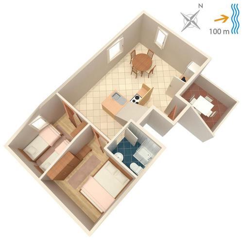 Apartment Postira 739d