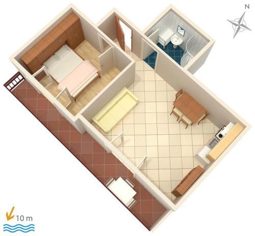 Apartment Primosten 3088d