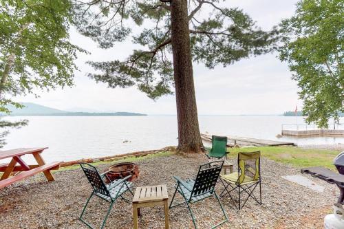 Rustic Camp On Water's Edge
