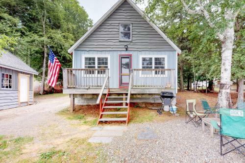 Rustic Camp On Water's Edge