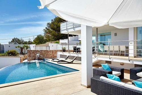 Cala Tarida Villa Sleeps 10 Pool Air Con Wifi