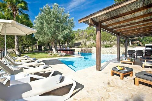 Port D'es Torrent Villa Sleeps 12 Pool Air Con Wifi