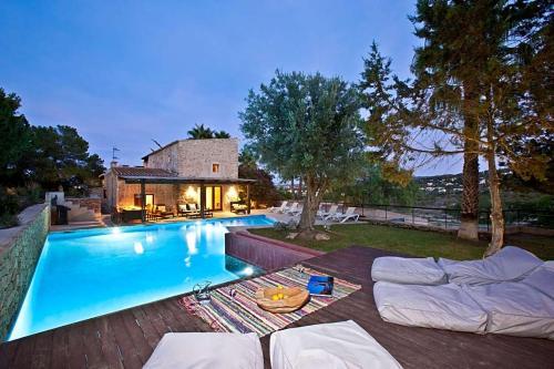 Port D'es Torrent Villa Sleeps 12 Pool Air Con Wifi