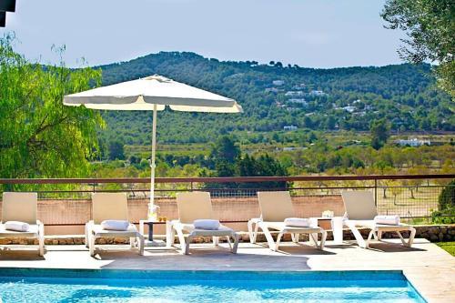 Port D'es Torrent Villa Sleeps 12 Pool Air Con Wifi