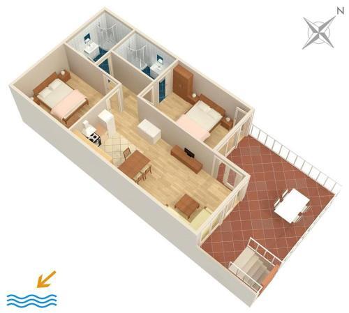 Apartments With Wifi Omis - 3253