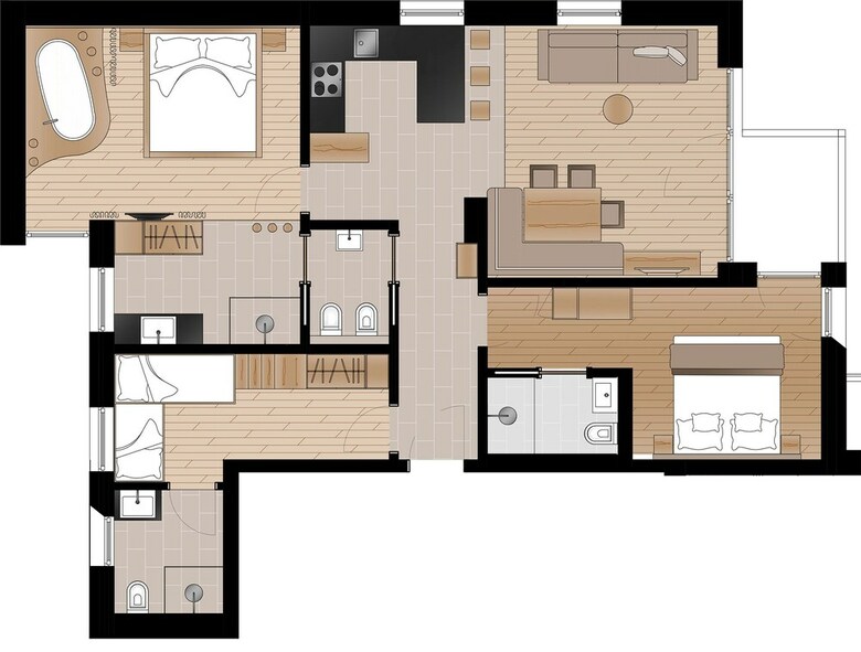 Apartamento L�ch De Costa