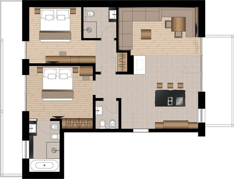Apartamento L�ch De Costa