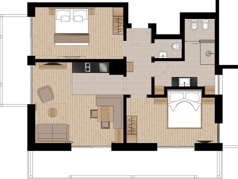 Apartamento L�ch De Costa