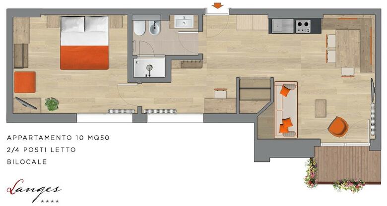 Apartamento Residence Langes