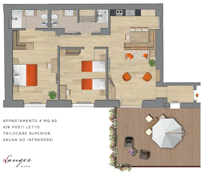 Apartamento Residence Langes