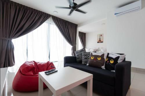 Hostal Three Queen Bed Studio@trefoil Setia Alam