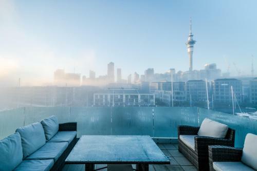 Apartamento Viaduct Harbour Waterfront Luxury Apt+ Pool Spa Sauna & Gym