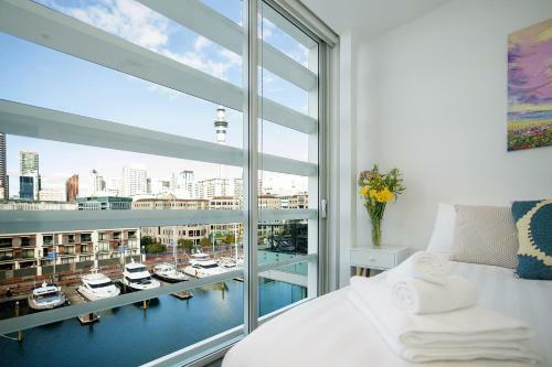 Apartamento Viaduct Harbour Waterfront Luxury Apt+ Pool Spa Sauna & Gym