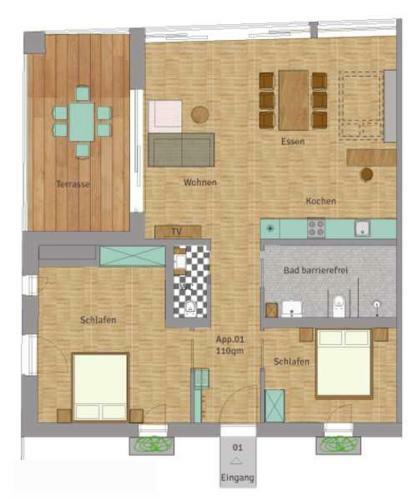Apartamento Z1_das Haus