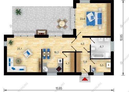 Sea-side Cottage With Terrace