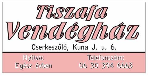 Tiszafa Vend�gh�z