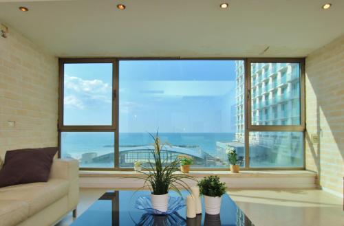 Apartamento Luxury Full Sea View Apt Facing Gordon Beach