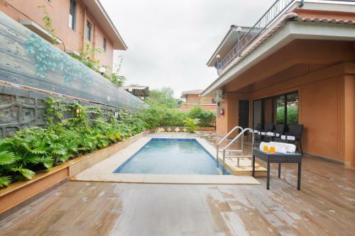 Villa Saffronstays Dhyana.