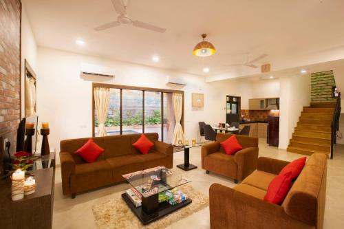 Villa Saffronstays Dhyana.