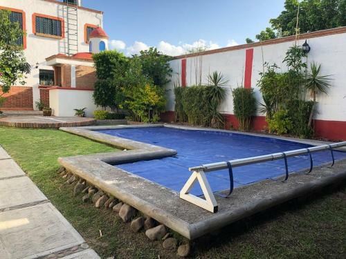 Casa Colonial Con Alberca Climatizada Con Privacidad Y Seguridad