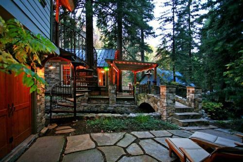 Storybook Stone Cottage Cabin