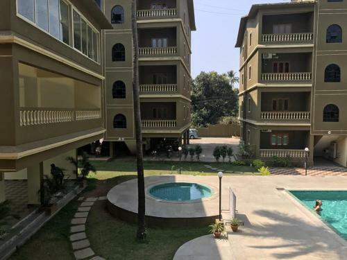 Poolside 1 Bhk Apartment In Lush Green Goan Resort