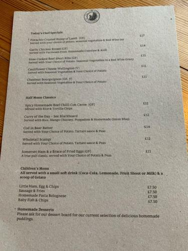 Bed & Breakfast The Half Moon @ Horsington